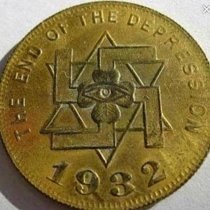 End of the depression coin 1932!