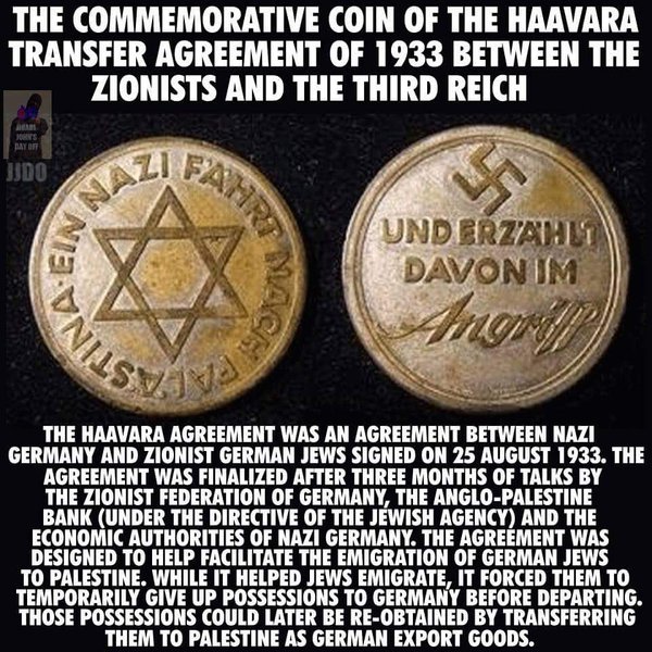 Nazi symbol and Jew symbol on same coin! 1933!