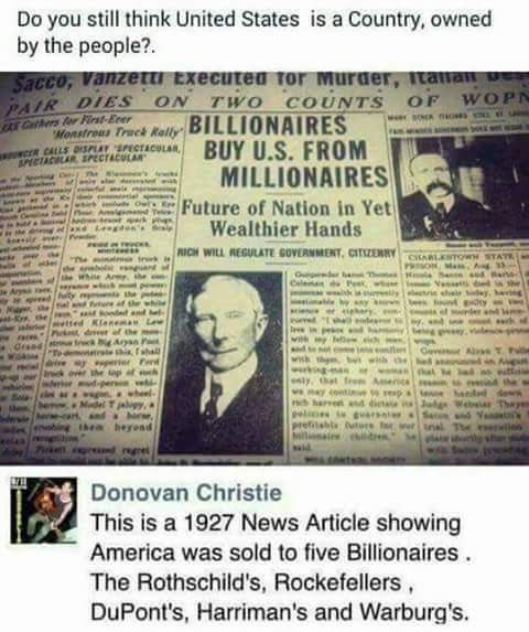 Who owns the USA now?